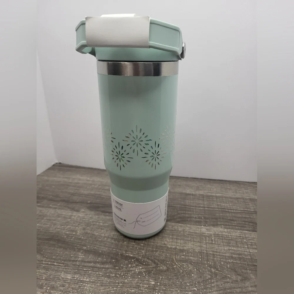 Stanley 30oz H2O Flip Straw Tumbler SEAGLASS GLOSS Winter Collection NEW - Picture 3 of 5